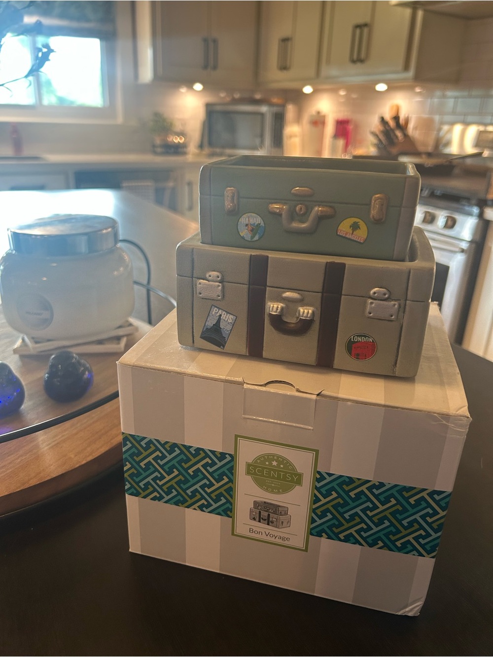 Scentsy Bon Voyage Ceramic Suitcase Warmer